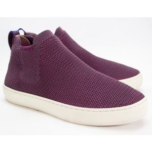 Rothy's Womens Size US 7.5 Berry Purple Lattice Chelsea Boots Slip On Sneakers